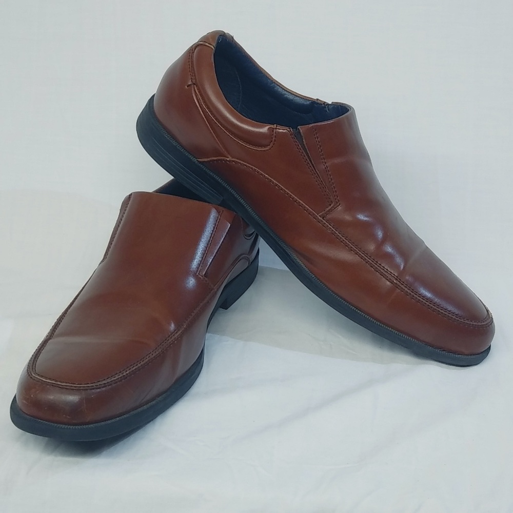 Docker Comfort Zone Slip-on Classic Loafers Dress Shoe Brown Size 13M